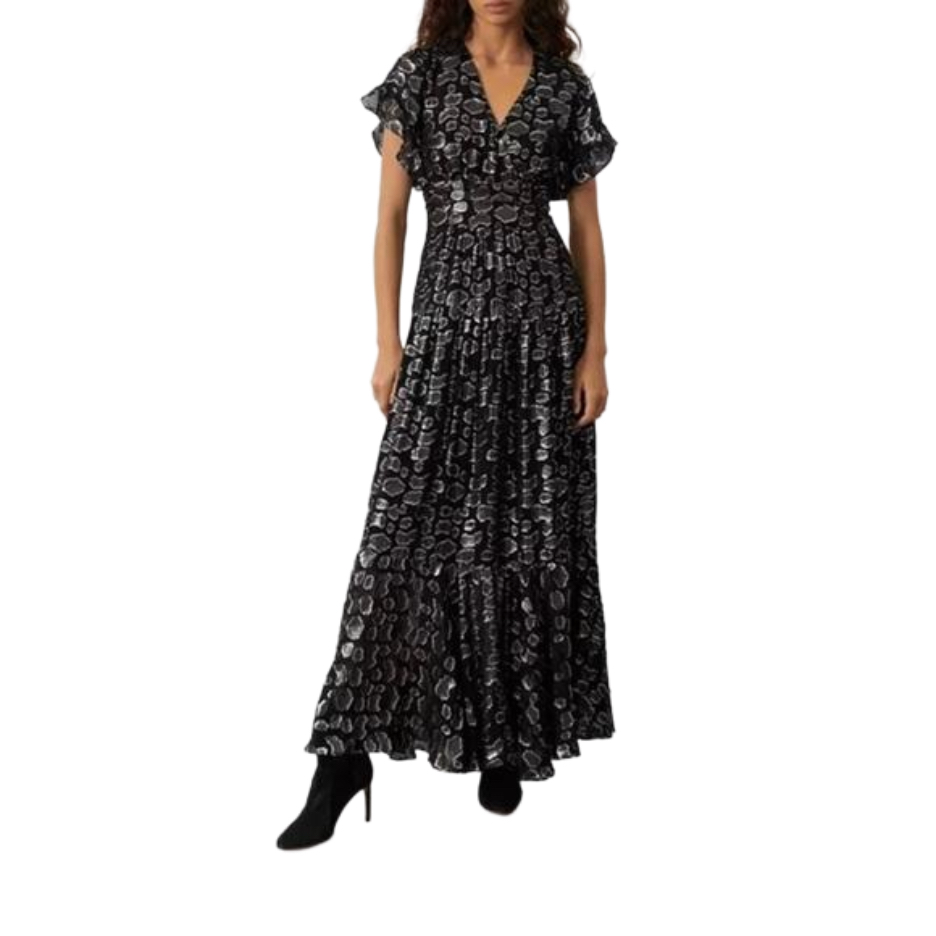 Ba&Sh Black And White Maxi Dress
